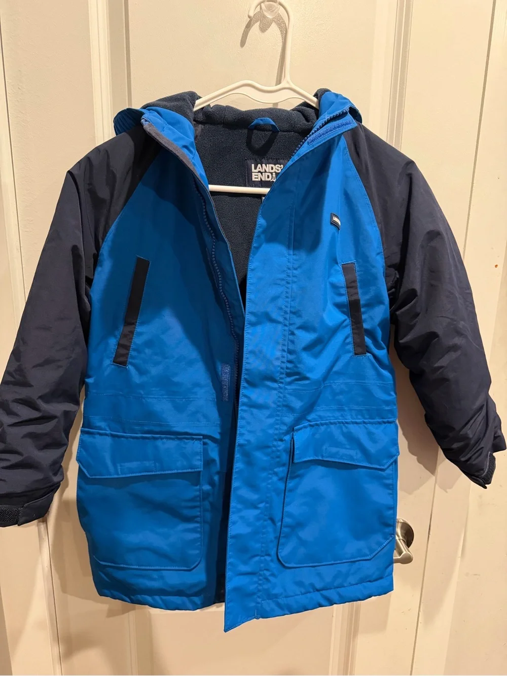 Lands’ End squall waterproof‎ insulated parka boys size 8